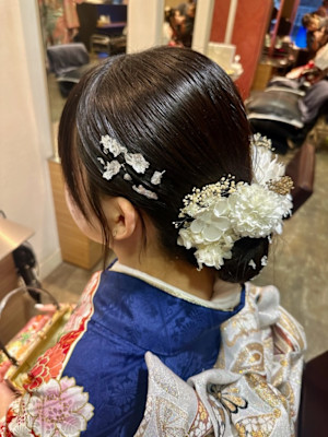 2025　成人の日シニオンアップ　金箔付