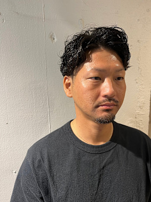 大人かっこいいナチュラルパーマ