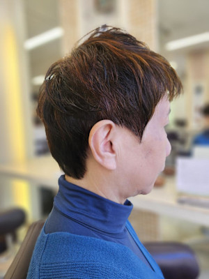 ショートレイヤー×ボルドー