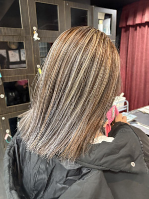 コントラストハイライト/ベージュハイライト/錦糸町北口