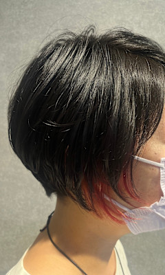 ★ママ必見★　　大人BOB　＋　イヤリングカラー