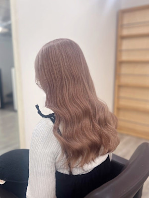 ｜ブリーチ2回 ピンクベージュ｜