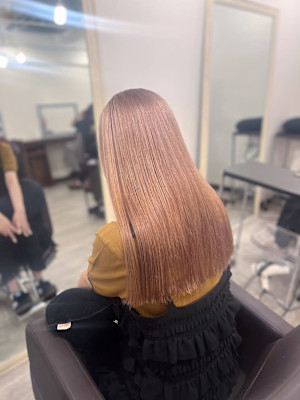 ｜ブリーチ1~2回 ピンクベージュ｜