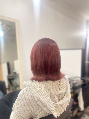 ｜外ハネボブ×チェリーレッド｜