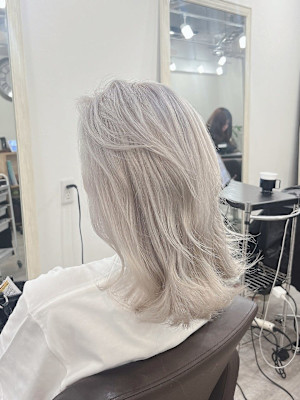 ｜ブリーチ3~4回ベース ホワイトシルバー｜