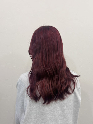 ｜ブリーチ１回 カシスレッド｜