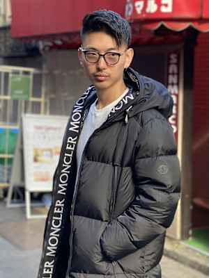 ショートレイヤーかき上げパーマトランクスヘア