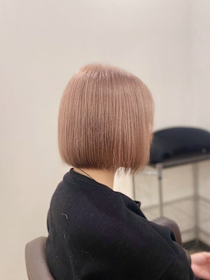 透明感ピンクベージュ