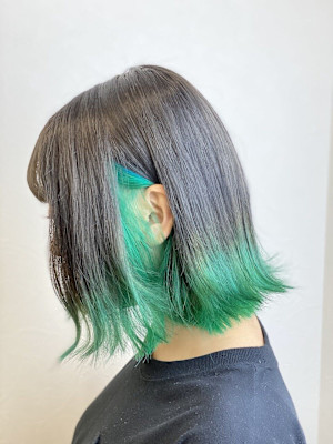 グレーxグリーン