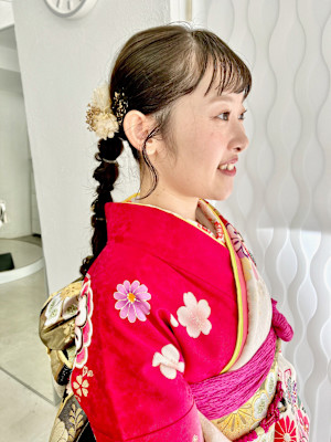 結婚式　成人式　卒業式　入学式　前撮り　ヘアセット