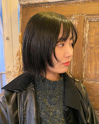 外ハネボブ×顔まわりレイヤー