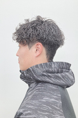 【ウエイト高めの】波巻きパーマ