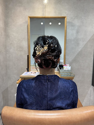 シニヨン風アレンジ