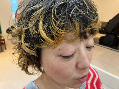 パーマ&デザインカラー