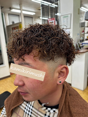 フェードカット・ツイストスパイラルパーマ