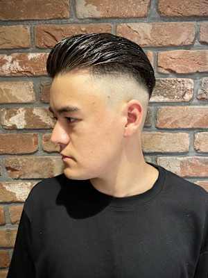 【大村指名】メンズカット/オールバック/フェード