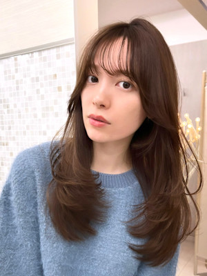 顔まわりカット/前髪/似合わせカット/レイヤーカット/銀座