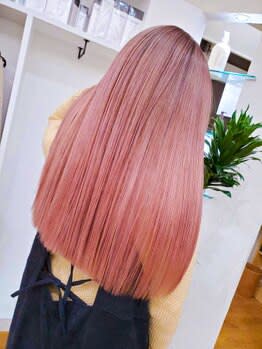 【韓国風】透明感ピンクアッシュ