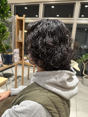 メンズスパイラルパーマ