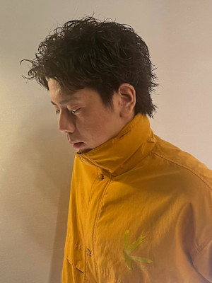 men's short style  パーマ/仙台