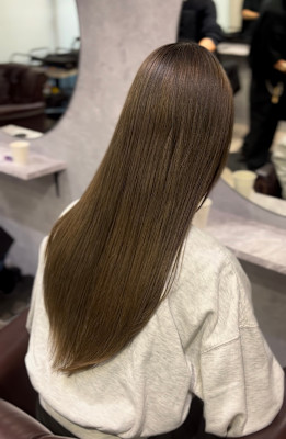 ダブルカラー×オリーブベージュ