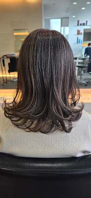 地毛を生かしたハイライト