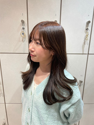 マロンベージュ韓国風透明感カラー×MIHO