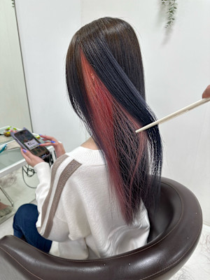 ブルー×ピンクインナー