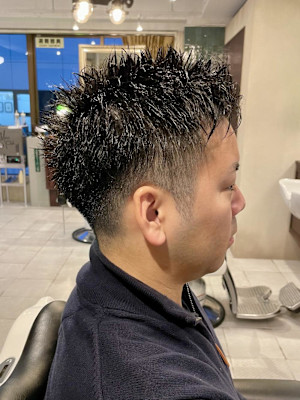 【30代 男性】ロンドンスパイキーショート（大宮/バーバー）