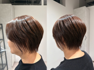 大人ショート【白髪/白髪染め/白髪ぼかし/脱白髪染め/船橋】