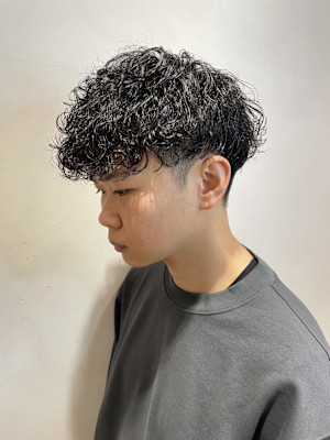 波巻きパーマ