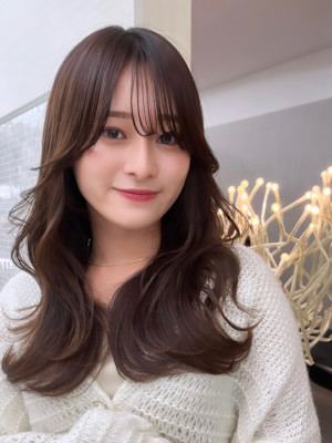 顔まわりカット/前髪/似合わせカット/レイヤーカット/銀座