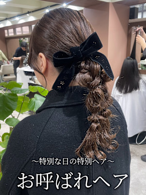 【特別な日の特別ヘア】編みおろしヘア