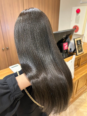 20代30代40代大人可愛い髪質改善カラー艶感ストレート透明