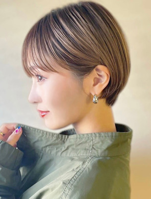 大人可愛い大人美人くすみカラーアッシュグレーベージュ