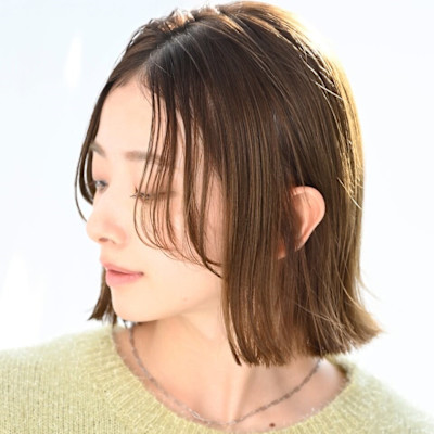 [Inity]マロンベージュ×タッセルボブ[江坂/髪質改善/