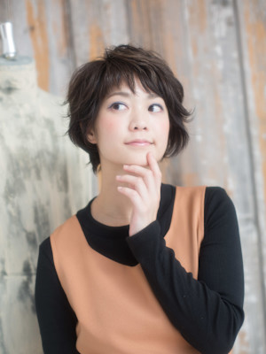 ボリュームアップ！ショートパーマ