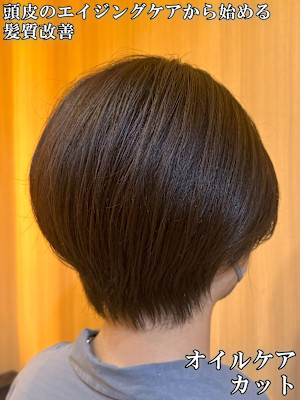 首回りスッキリふんわりショートボブ♪