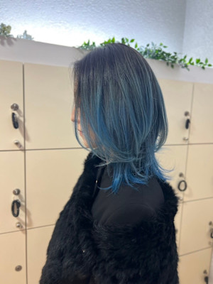 バレイヤージュ　グラデーションカラー