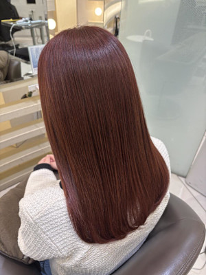 ブリーチなしレッド