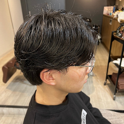 センターパート/ニュアンスパーマ