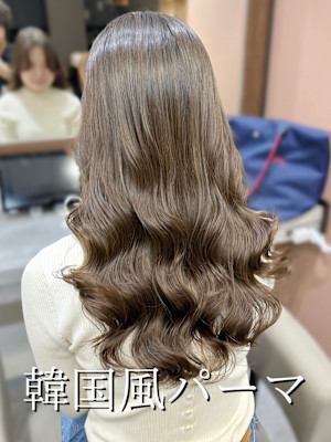 コテ巻き風パーマ/韓国風パーマ/デジタルパーマ/パーマ