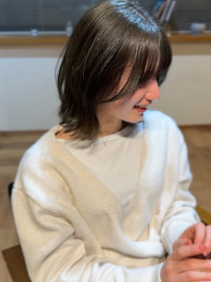 レイヤーbob×透明感カラー