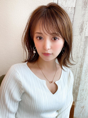 大人ボブ/ショートボブ/30代40代50代/ネビージュ