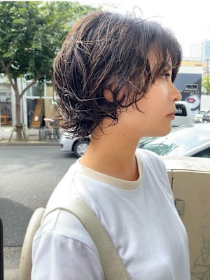 レイヤーボブ×パーマ