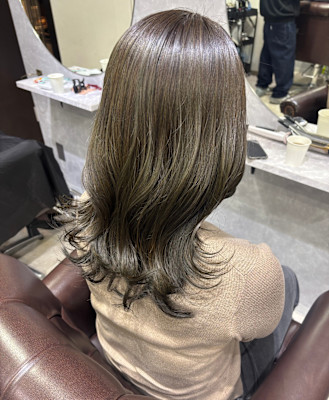 オリーブベージュ×ダブルカラー