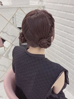 きゅっとまとまるツインお団子＊まゆ