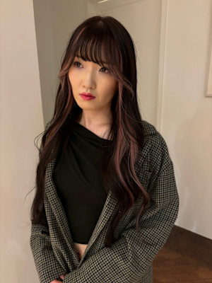 ピンク／インナーカラー／イヤリングカラー／ペールピンク