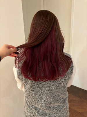 インナー／レッド/赤/ベージュ／ワインレッド