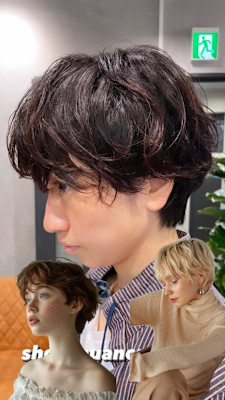 外国人風ショートパーマ/アンニュイヘア